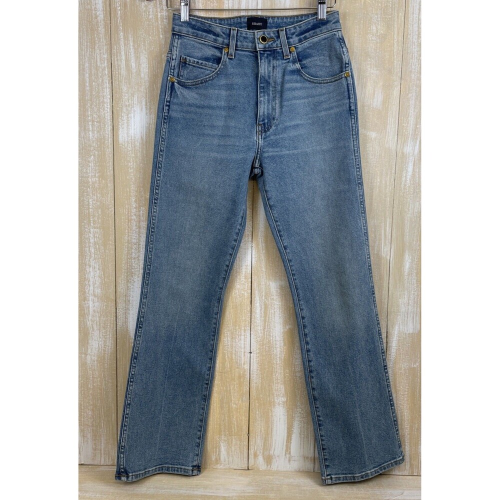 KHAITE Blue Boot Cut Jeans